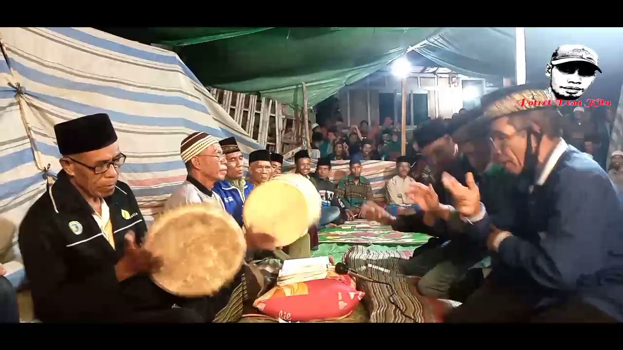 Aksi Seru Pemain Hadara dan Penari Hadara (Padua Suara Rebana)||Tradisi Adat Bima