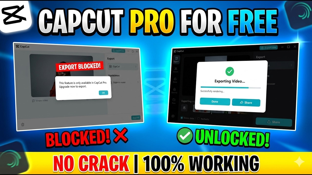 How to get CapCut Pro on PC for Free (2026) | Export Trick (PC Version) ✅