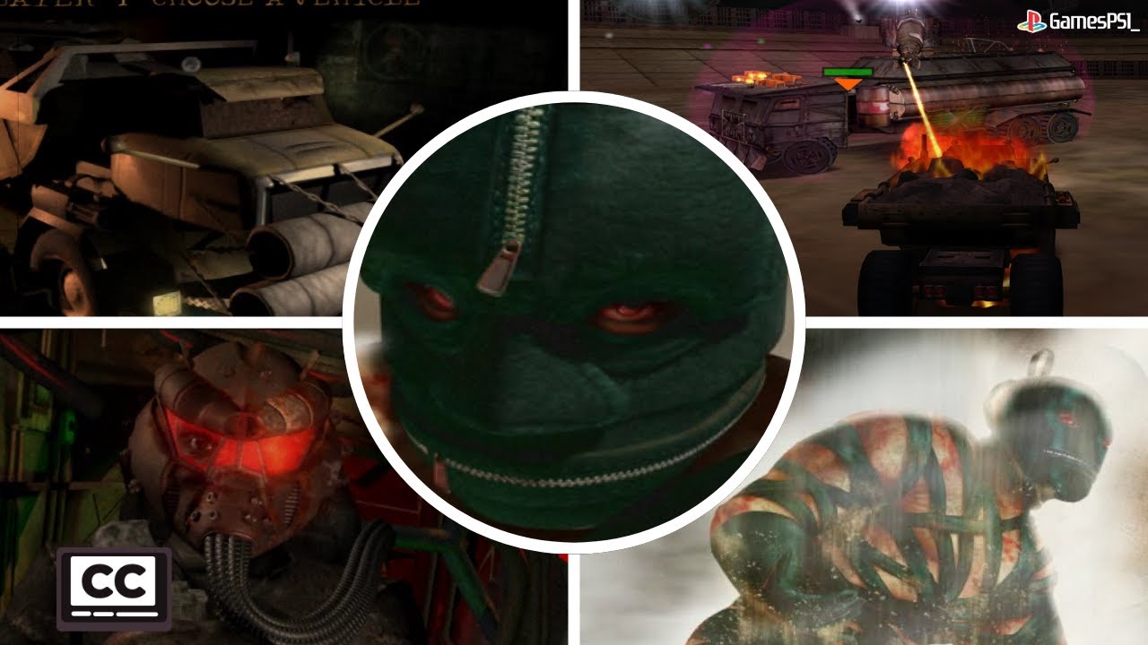 Twisted Metal Black - All Bosses + Manslaughter Ending