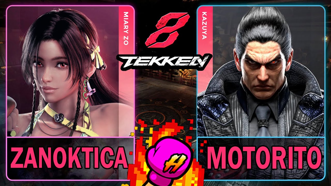 Tekken 8 Zanoktica (MIARY ZO) VS Motorito (KAZUYA)🥊 鉄拳8🥊4K 60ᶠᵖˢ🥊T8🥊TK8 #tekken