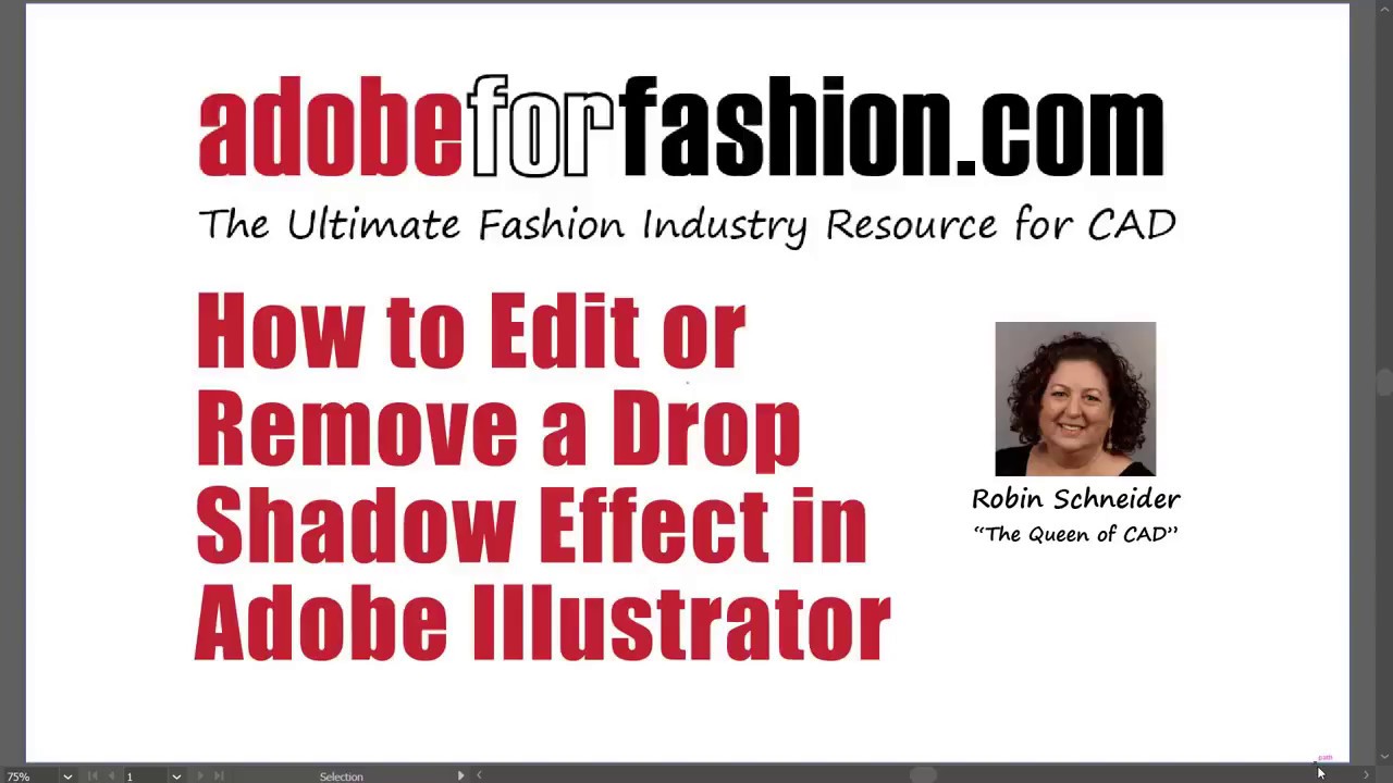 Adobe for Fashion: How to Edit or Delete a Drop Shadow in Illustrator