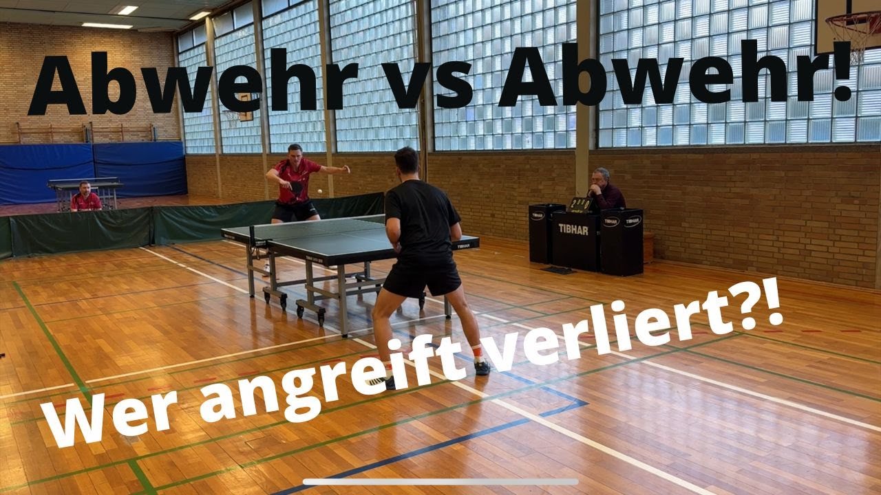 Das Duell der modernen Abwehrspieler: Markus Grothe (TTR 2.110) vs Balazs Hutter (TTR 2.085) 🏓