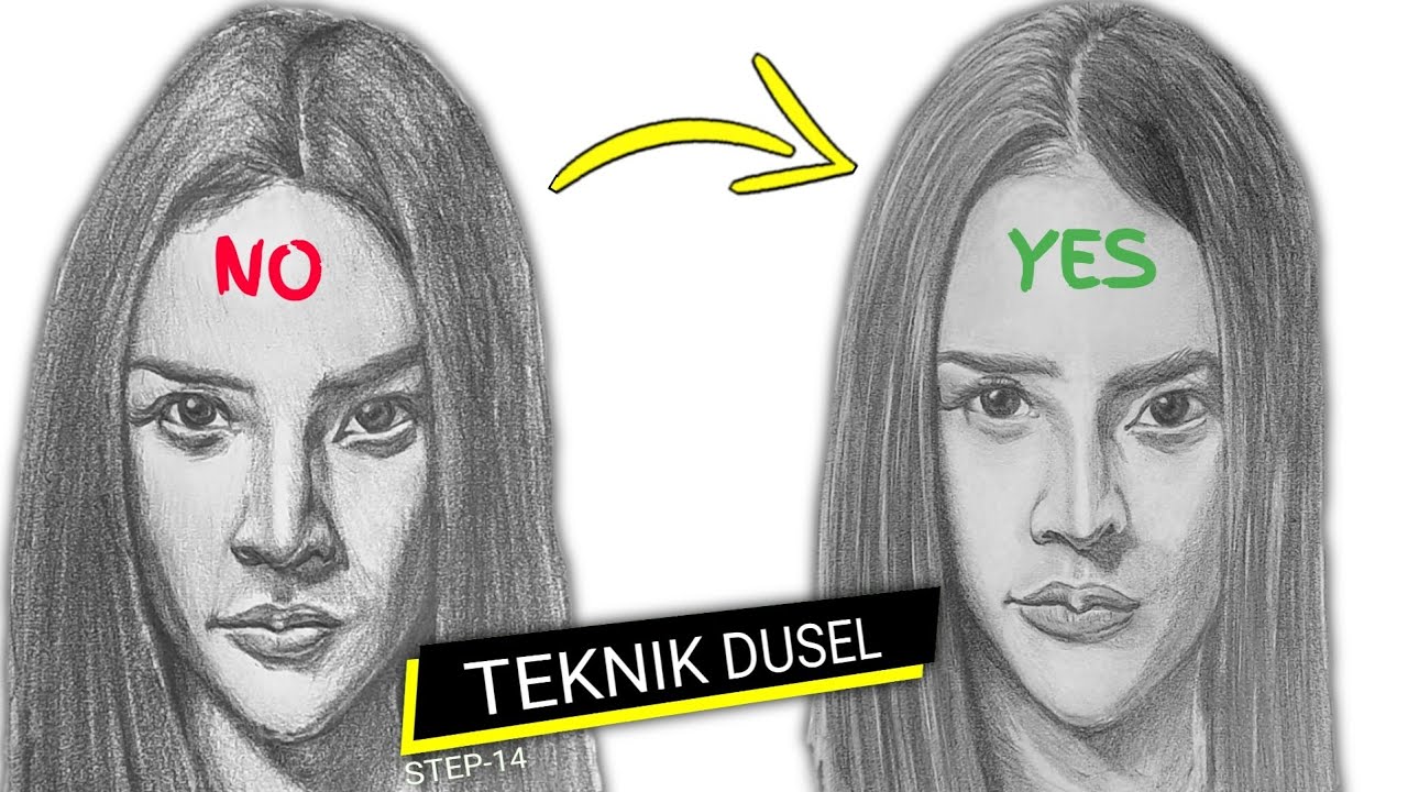 BEGINILAH CARA MENGGAMBAR TEKNIK DUSEL YANG HARUS KAMU COBA‼️