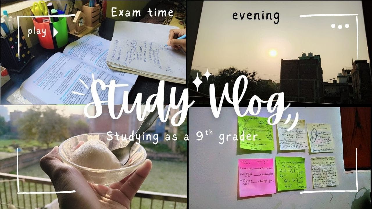 Exam time study session 🥲as a 9th grader 🌷✨#productivity #study #studyadvice #studytime #motivation