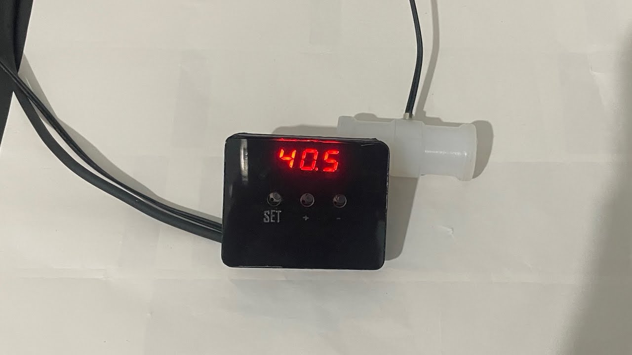Demonstração do kit sensor de temperatura digital veicular universal