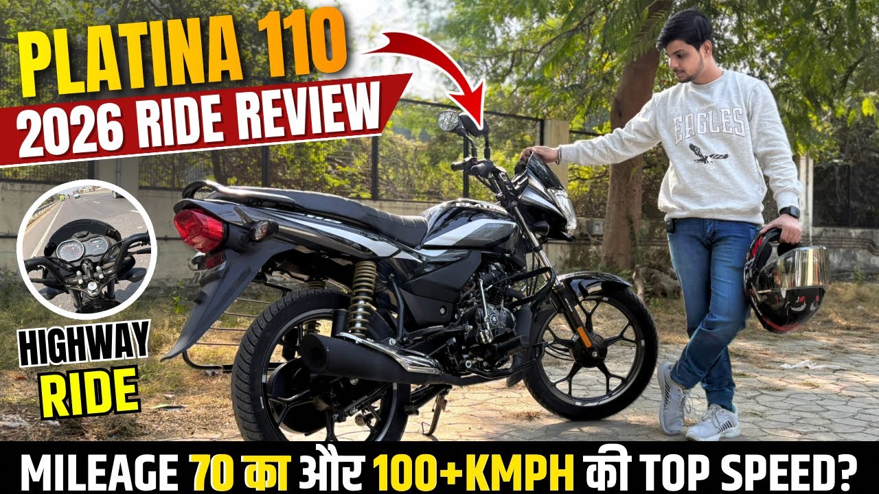 100+TOP SPEED😱-2026 New Bajaj Platina 110 Ride Review | CITY+HIGHWAY RIDE | Mileage,Top Speed Test