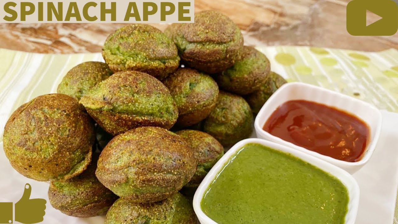 Spinach Appe | पालक के अप्पे | Healthy Breakfast | Easy & Quick Recipe | Subscribe Radha's Culinary