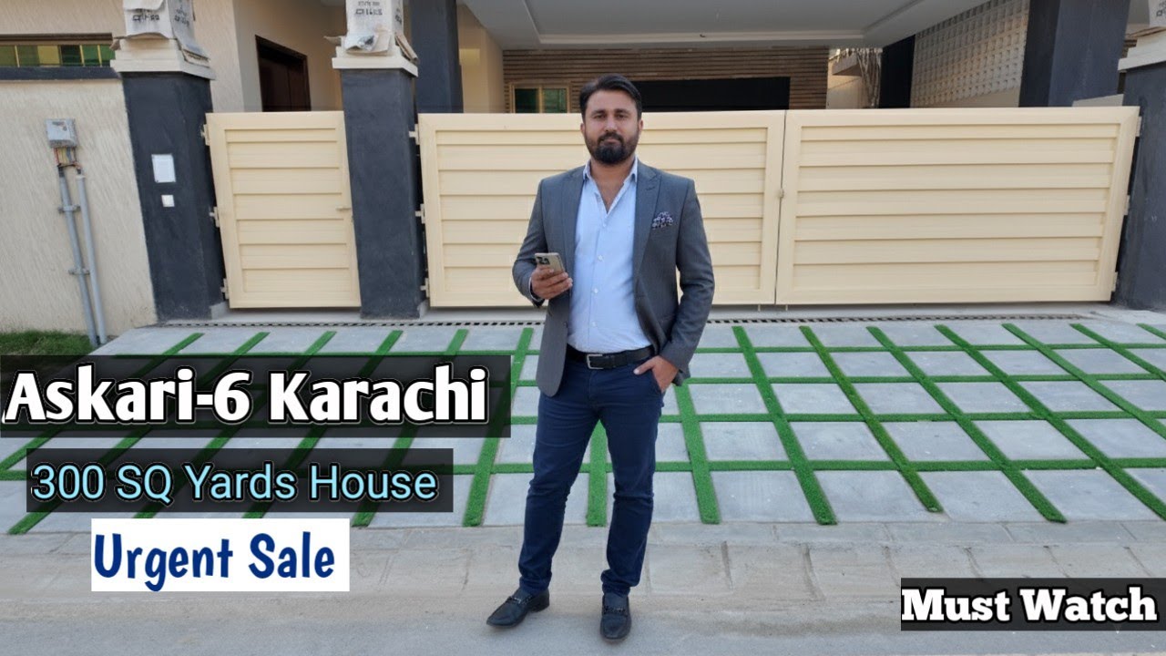 300 SQ Yards Beautiful House for Sale | Askari-6 Karachi | Prime Location