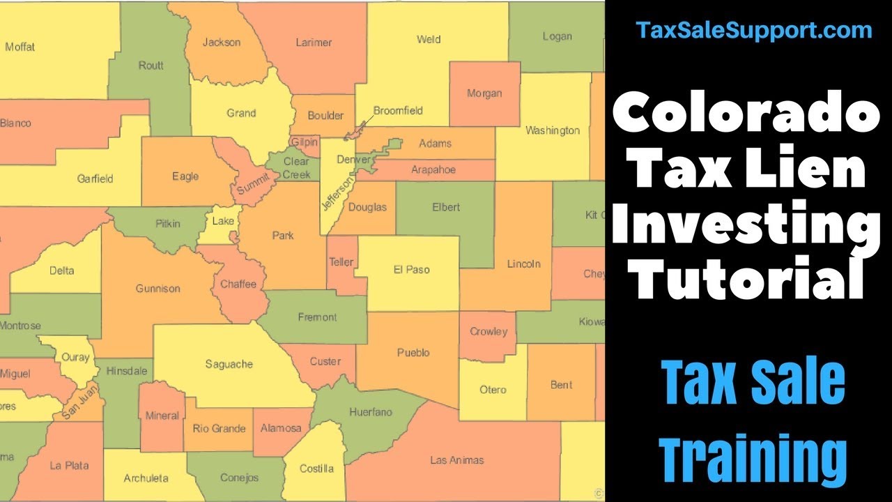 Colorado Tax Lien Sale Basics: State Overview!