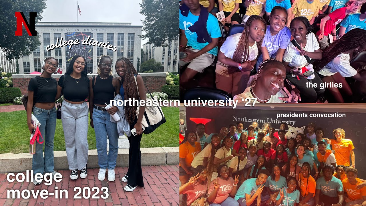 College Move-In @ Northeastern , Convocation, First Month of College | College Diaries