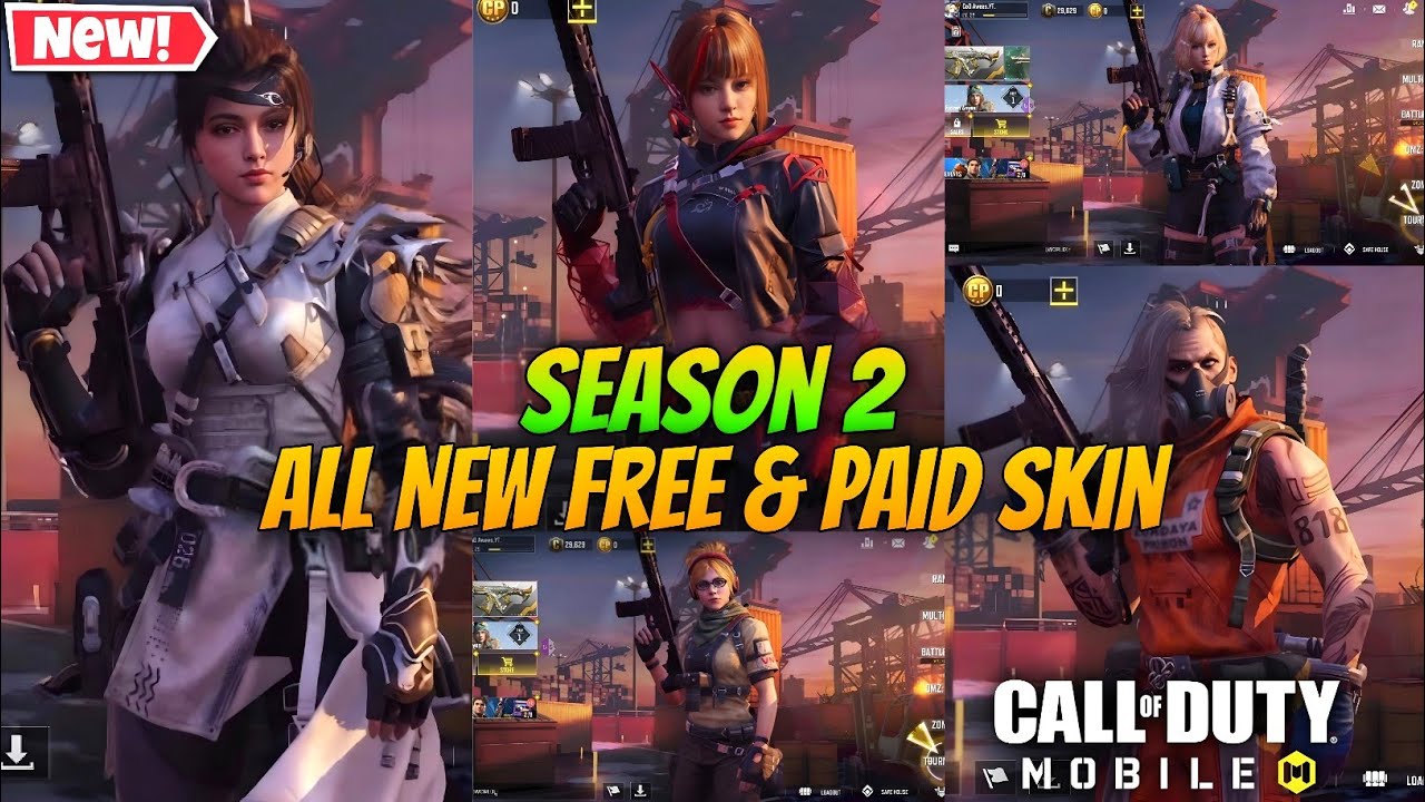 *NEW* Season 2 All New Free & Paid Character Skin 2026 | All BP & StrongBox & Draws Character | CODM
