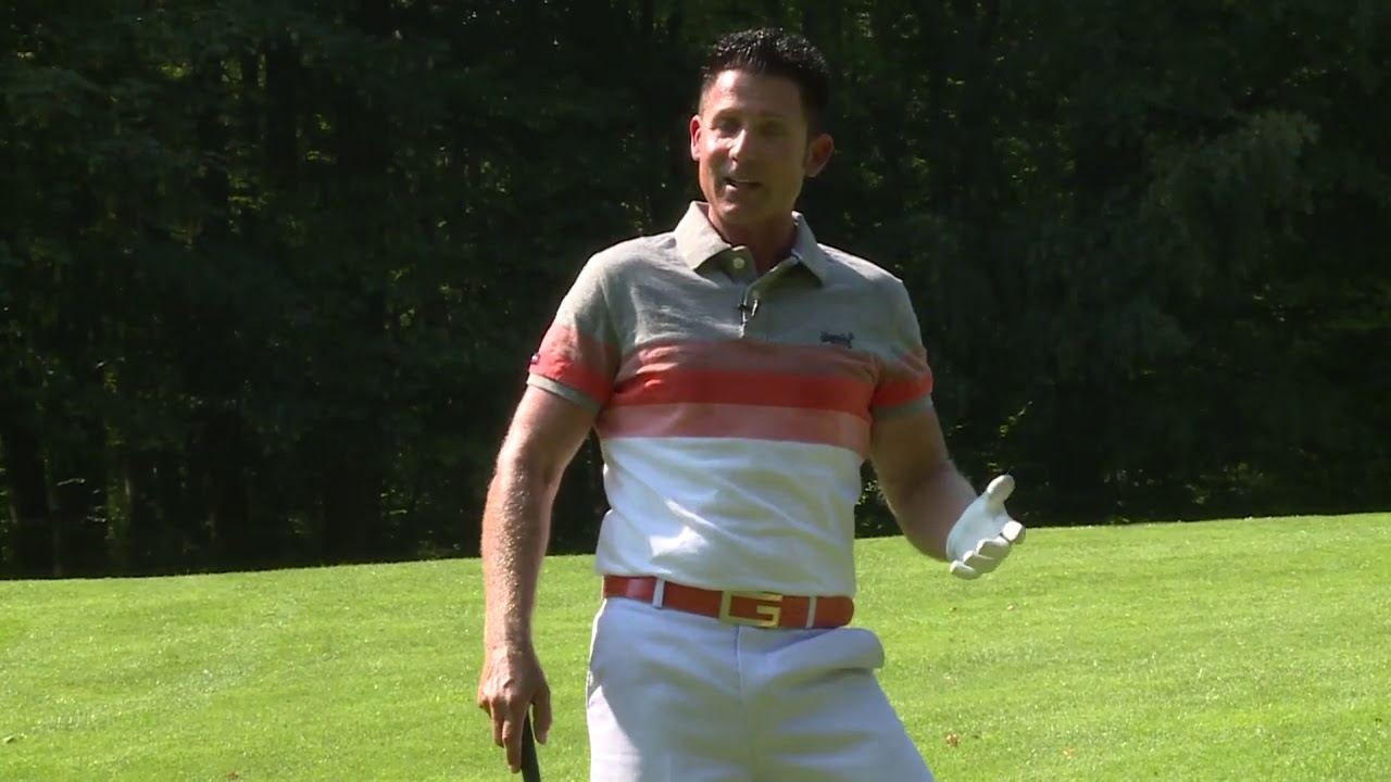 Golf - Hanglage - In Richtung Ziel bergauf