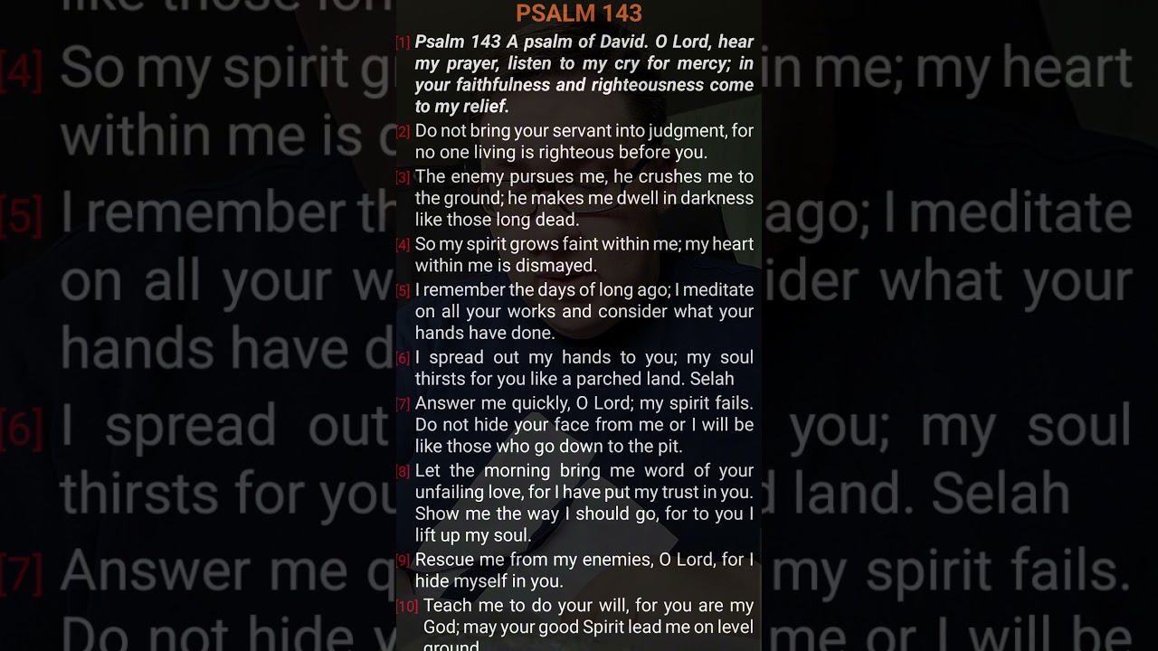 Psalm 143 - Daily Bible Read 