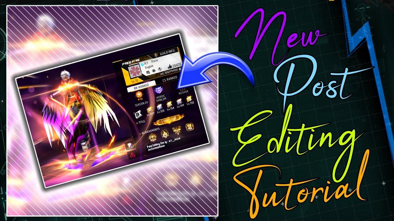 Free Fire New Post Editing In Alight Motion || Instagram Trending Free Fire Photo Editing Tutorial