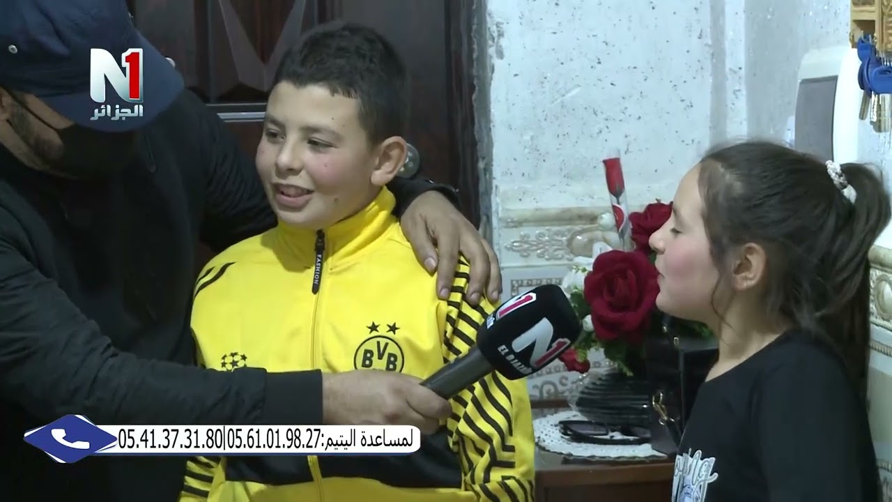 التوأم اليتيم تذرف دموعا تبكي الحجر تأثرا بقصة شمسو في برنامج اليتيم