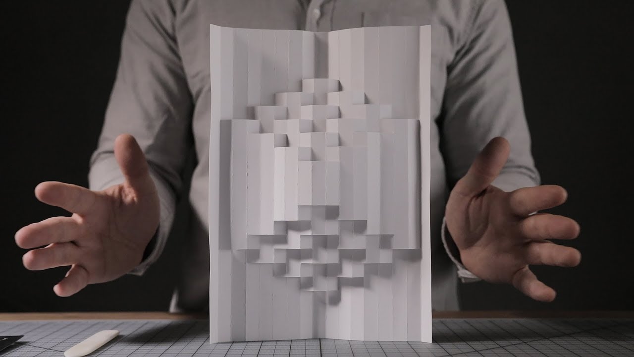 Bauhaus 3D Paper Structure: Honeycomb Exercise
