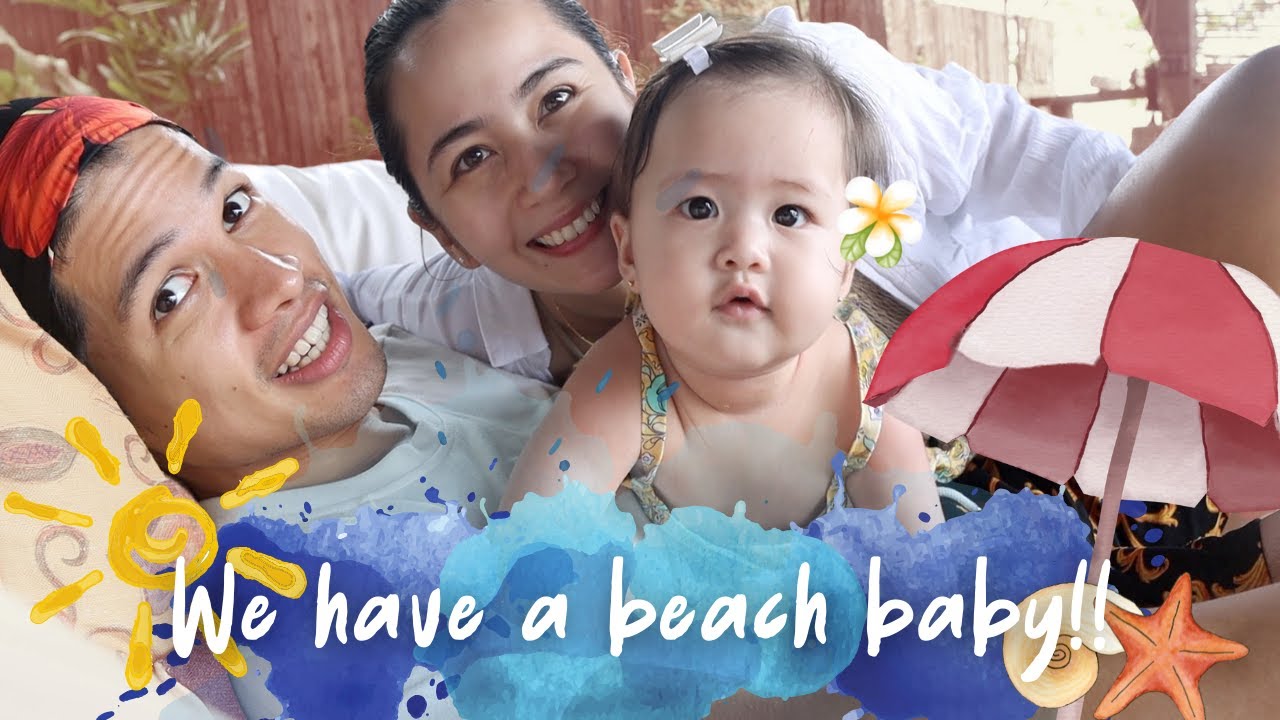 Family beach trip: Avianna's first swim! | Vin & Sophie