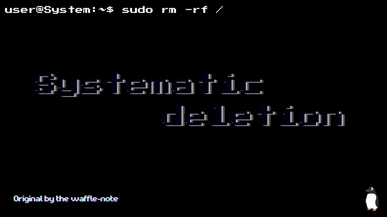 Systematic deletion (original by the waffle-note)