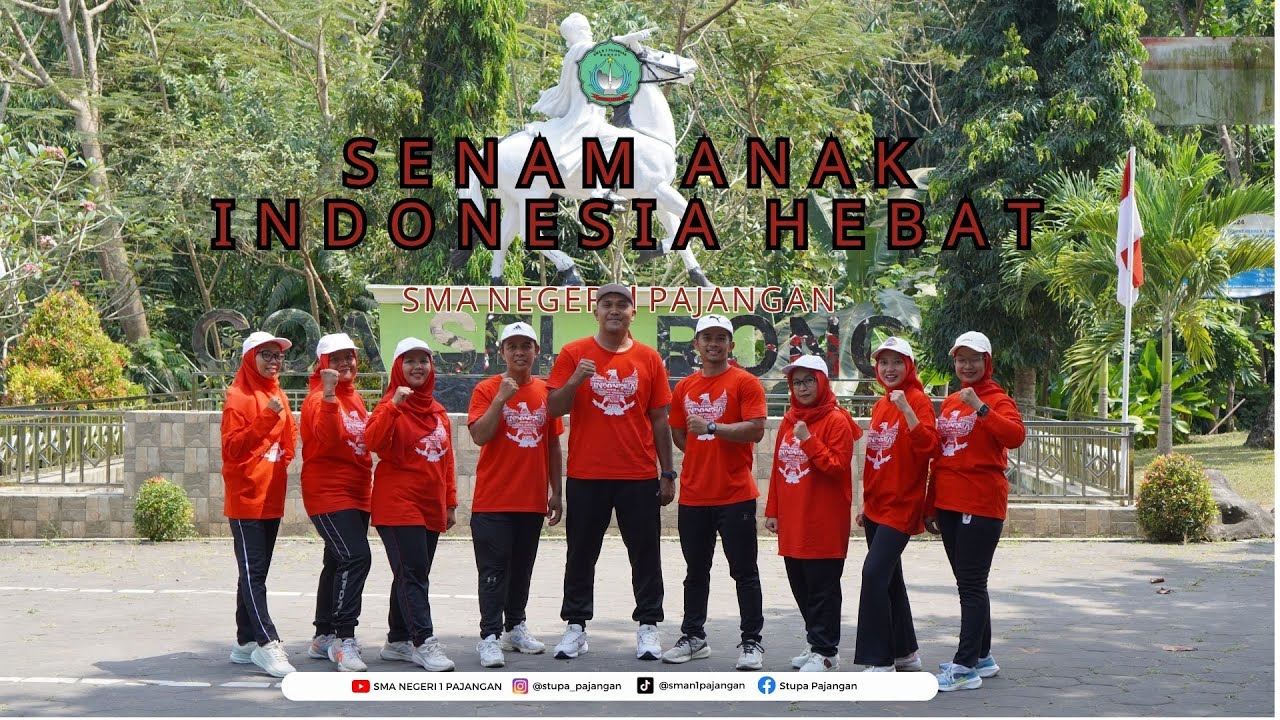 Lomba Senam Anak Indonesia Hebat _ SMAN 1 Pajangan #SenamAnakIndonesiaHebatDIY #Dirgahayu80TahunRI