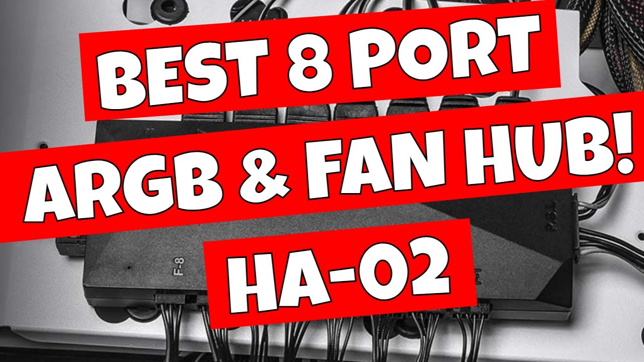 BEST SATA Powered ARGB PWM 8 Port Fan Hub ID Cooling HA-02