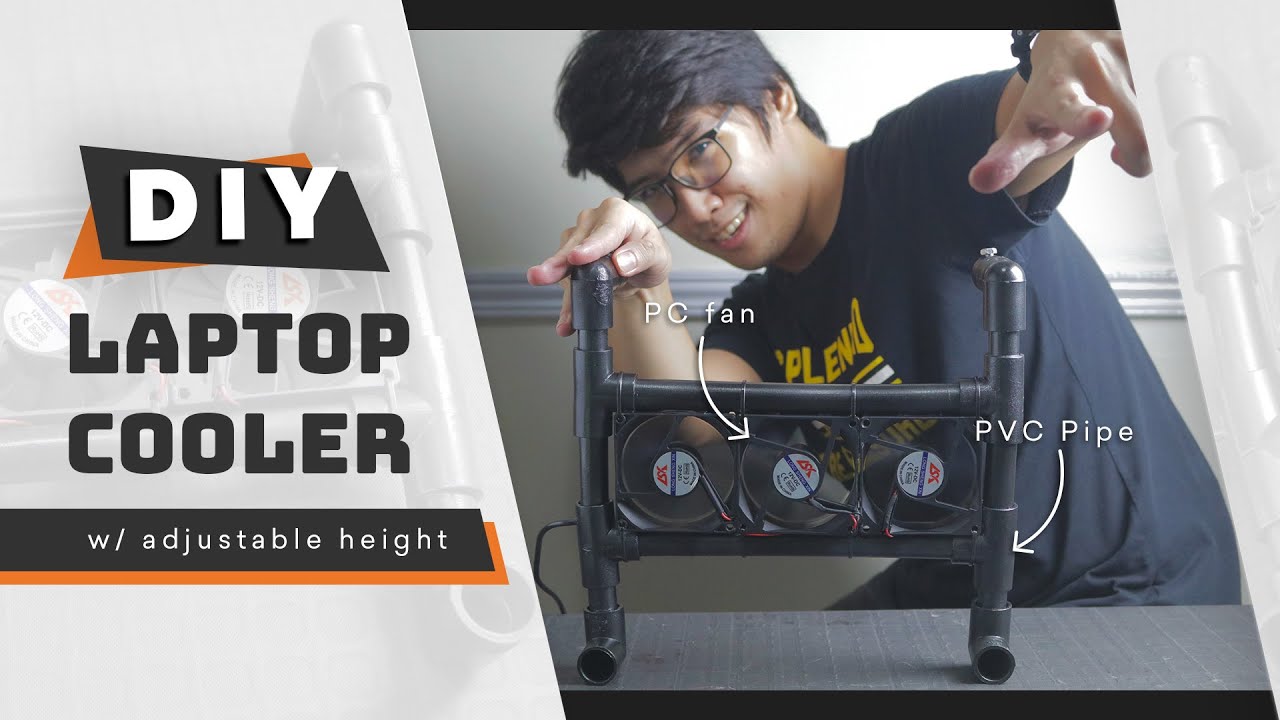 Engineer Builds Laptop Cooler Out of Old Pipes - DIY Laptop Cooler
