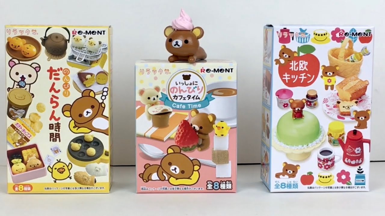Rement Blind Boxes Rilakkuma San x Dessert Food Mascot Surprise Miniatures Opening