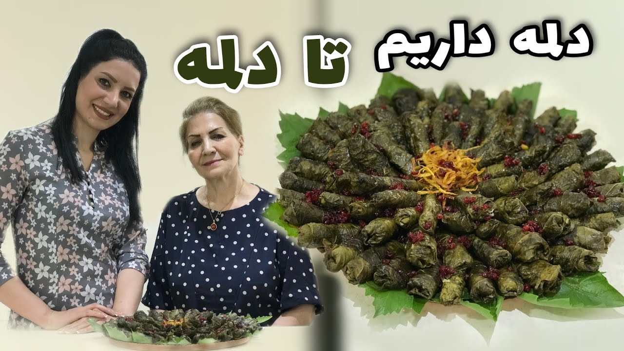 تا برگِ تازه هست بخرید و درست کنید / دلمه برگ مو مجلسی و خوشمزه / آموزش آشپزی