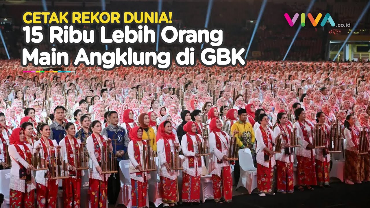 MERINDING! Pergelaran Angklung di GBK Pecahkan Guinness World Records