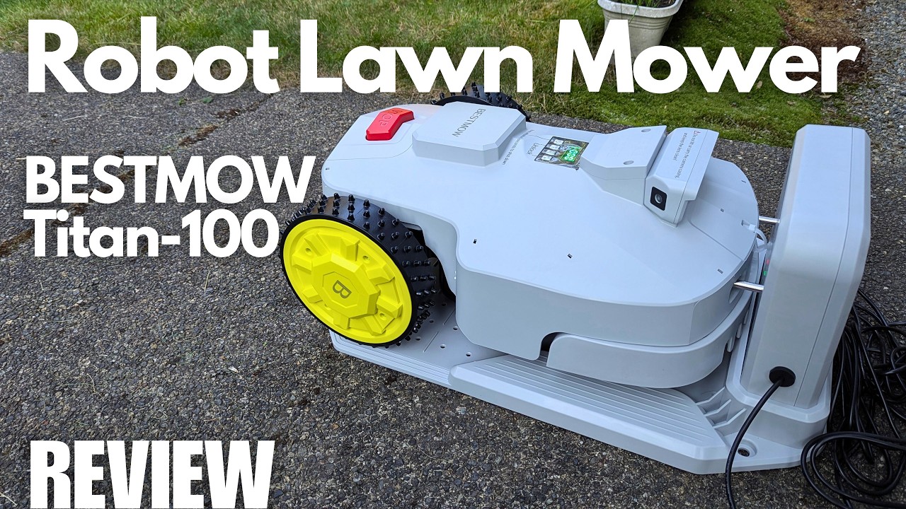 REVIEW: BESTMOW Titan-100 | This Robot Mows My Lawn By Itself! GPS, Self Charging Robotic Mower
