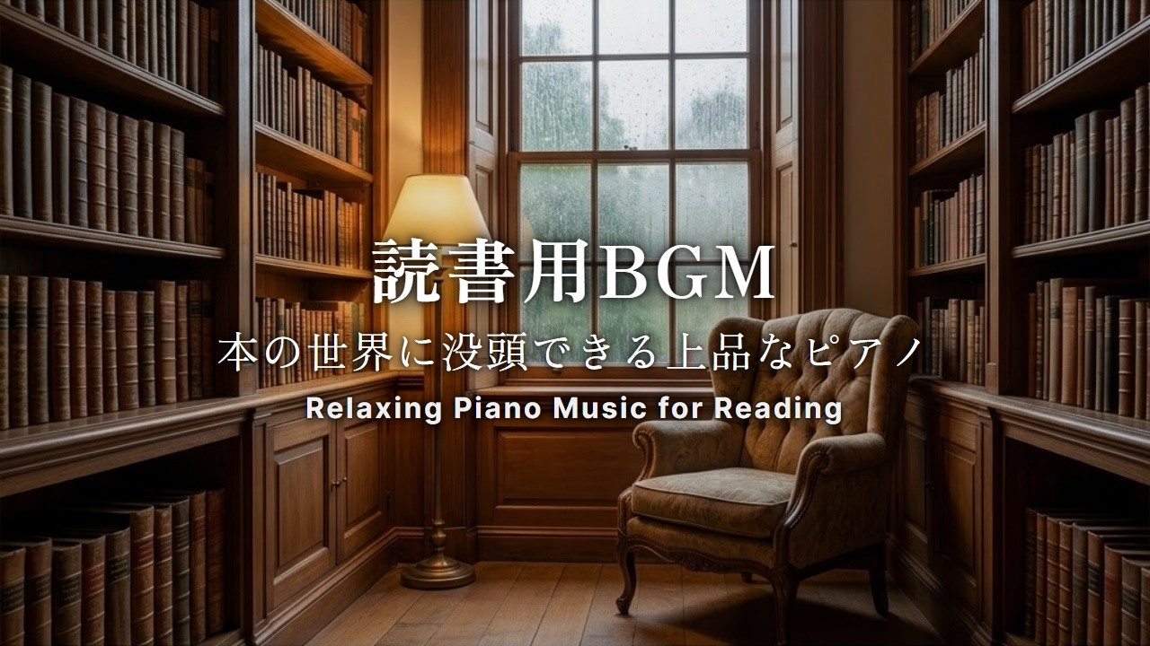 【読書用BGM】本の世界に没頭できる上品なピアノ | 集中・作業・勉強 | カフェにいるような静かな音楽 | Relaxing Piano Music for Reading