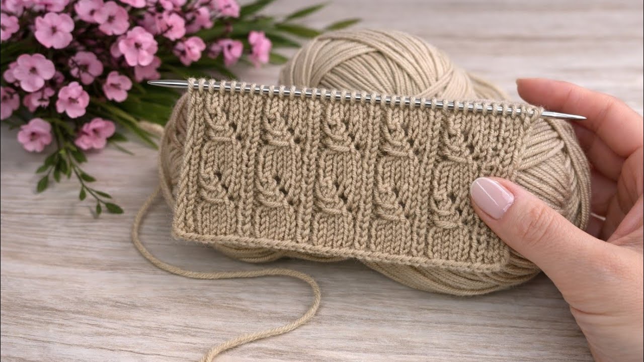Üç Günde Yelek Örün 🌸Kolay İki Şiş Örgü Yelek Model Desen 🌸#crochet #knitting #diy 