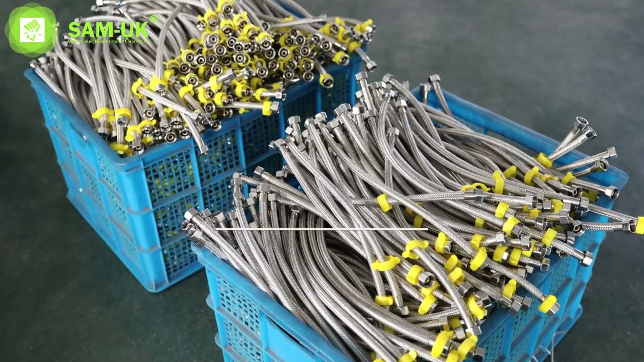 MANUFACTURING RROCESS OF STEEL BRAIDED HOSE pIPES
