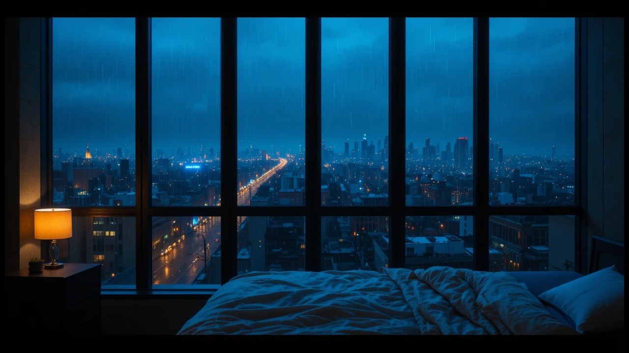 Heavy Rain Sounds for Deep Sleep | Relaxing Rain Ambience All Night