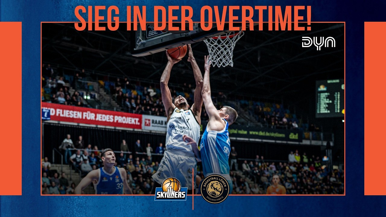 Highlights: SKYLINERS Frankfurt - Basketball L&ouml;wen Braunschweig | easyCredit BBL | Dyn Basketball