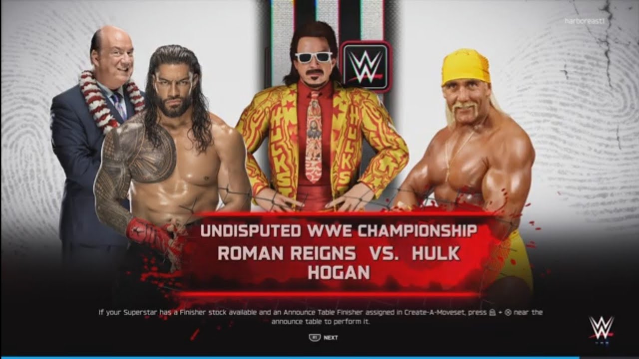 WWE 2K25: Roman Reigns vs. Hulk Hogan : Undisputed WWE Championship 