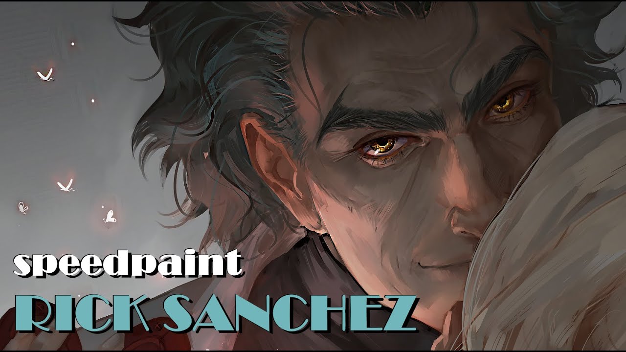 Drawing Rick Sanchez | Rick and Morty | speedpaint