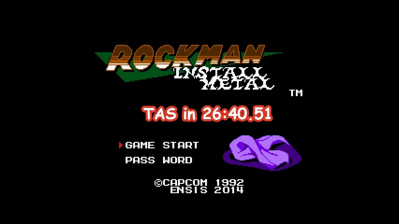 TAS NES Rockman Install Metal in 26:40.51
