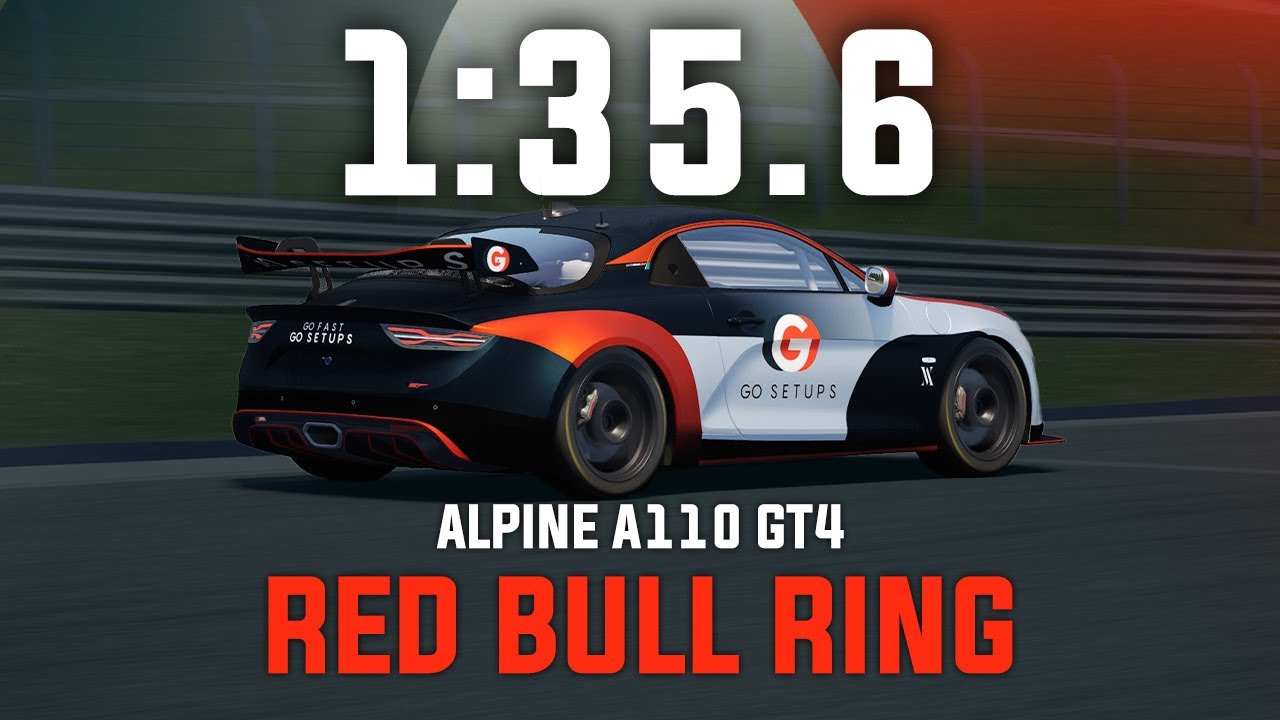 Red Bull Ring 1:35.6 - Alpine A110 GT4 - GO Setups | ACC 1.10.1