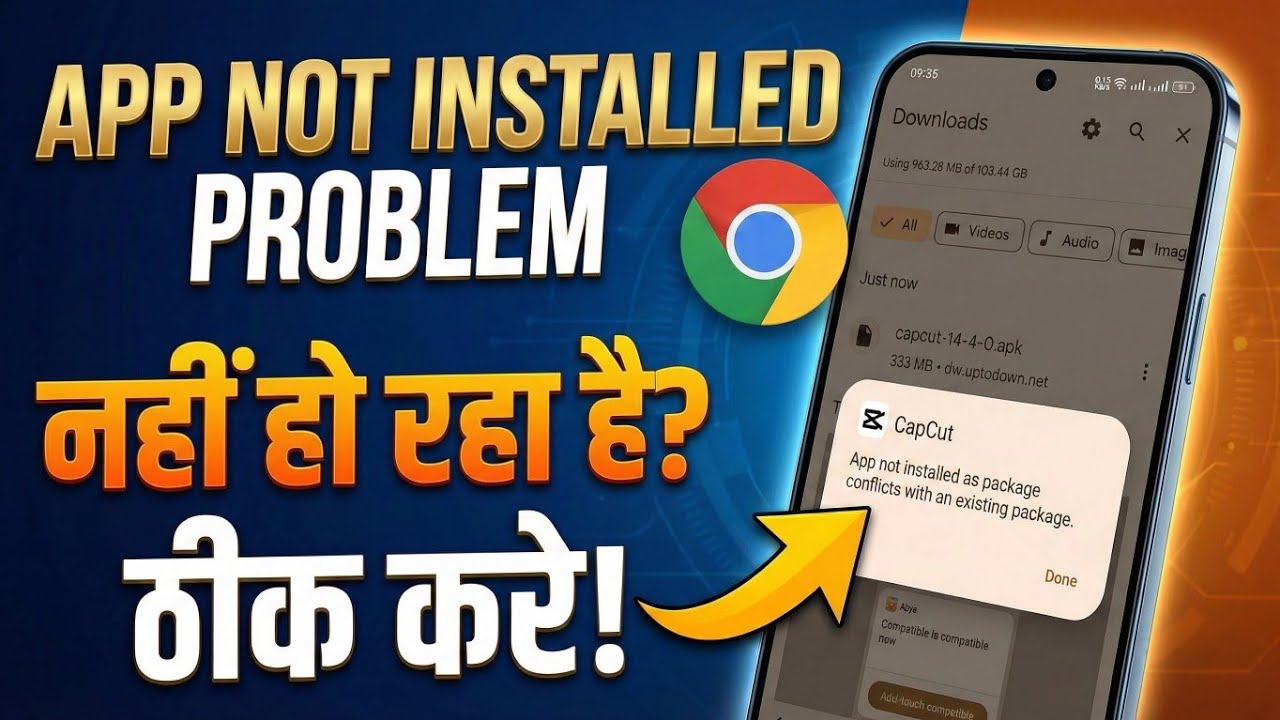 App not installed as package conflicts with an existing package problem solve 