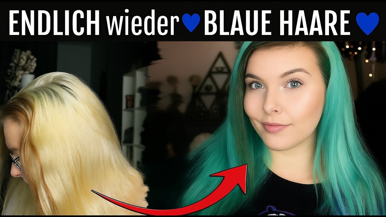 ENDLICH wieder 💙 BLAUE HAARE 💙| Haare tönen und quatschen