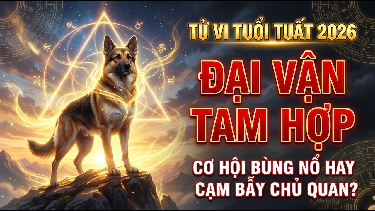 TUỔI TUẤT 2026 – ĐẠI VẬN TAM HỢP: CƠ HỘI ĐỔI ĐỜI HAY CẠM BẪY CỦA SỰ CHỦ QUAN? #tuvi #12congiap