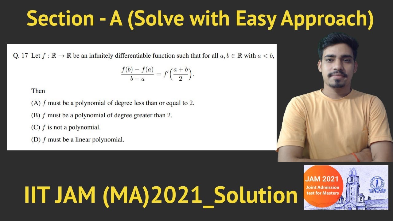 IIT JAM MATHS 2021 || #SOLUTION(Q_17) || Real Analysis || #IIT_JAM_2021