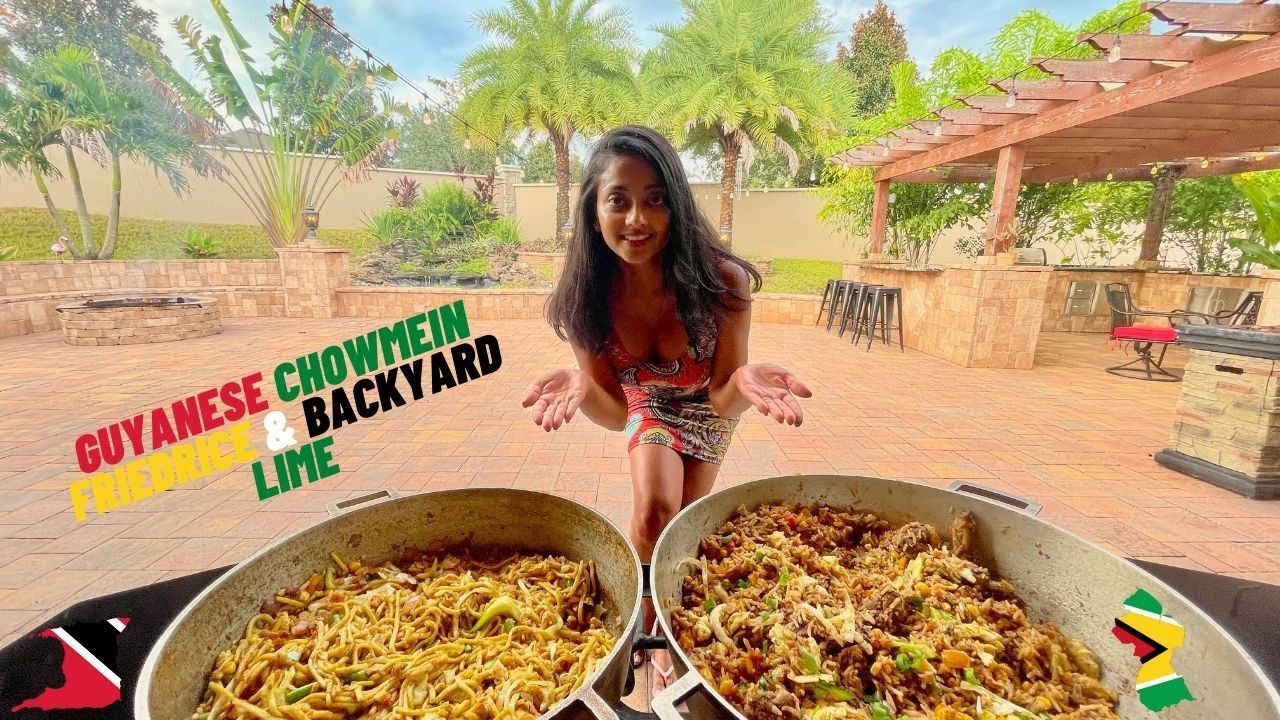 Diana's Chop & Dash Guyanese Chowmein & Fried Rice. + Backyard Lime . 🌴 🍜 🍚 💃 🕺