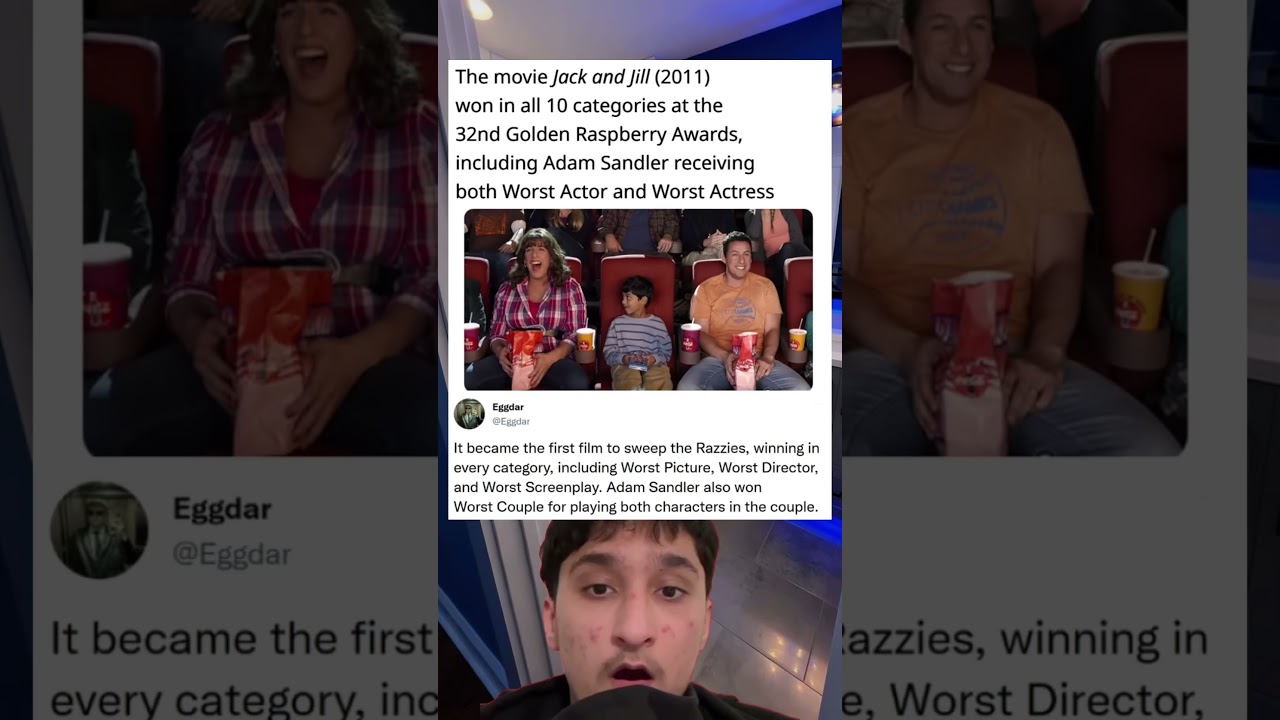 The movie Jack and Jill (2011) won in all 10 categories at the 32nd Golden Raspberry Awards,