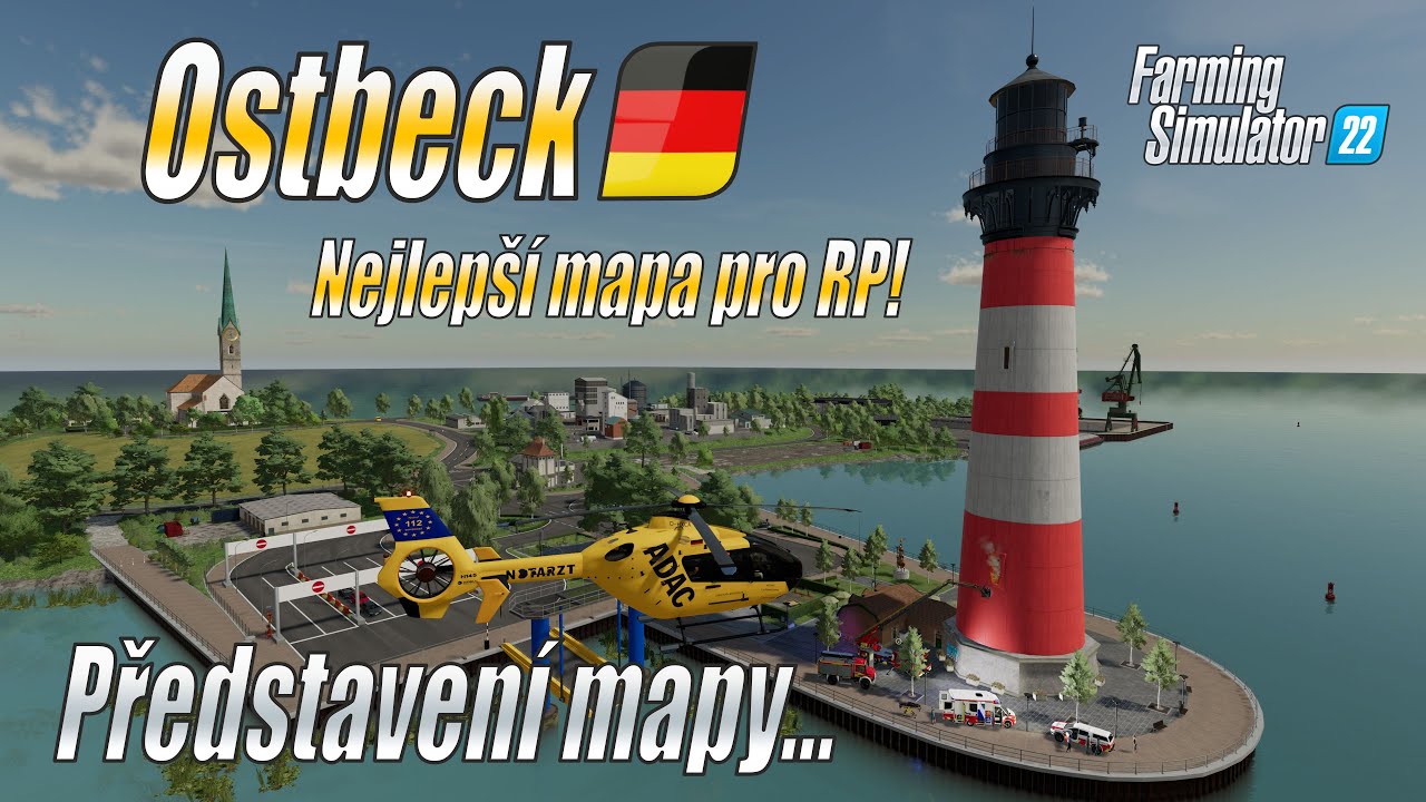 🏝️ Ostbeck - Představení nejlepší mapy pro Role Play od @benny! - Farming Simulator 22 (RP) (4K)