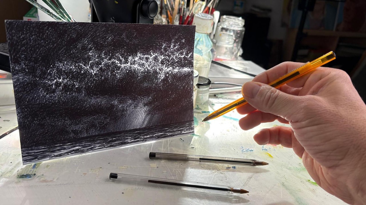 ASMR Il Rumore della penna che disegna le nuvole.