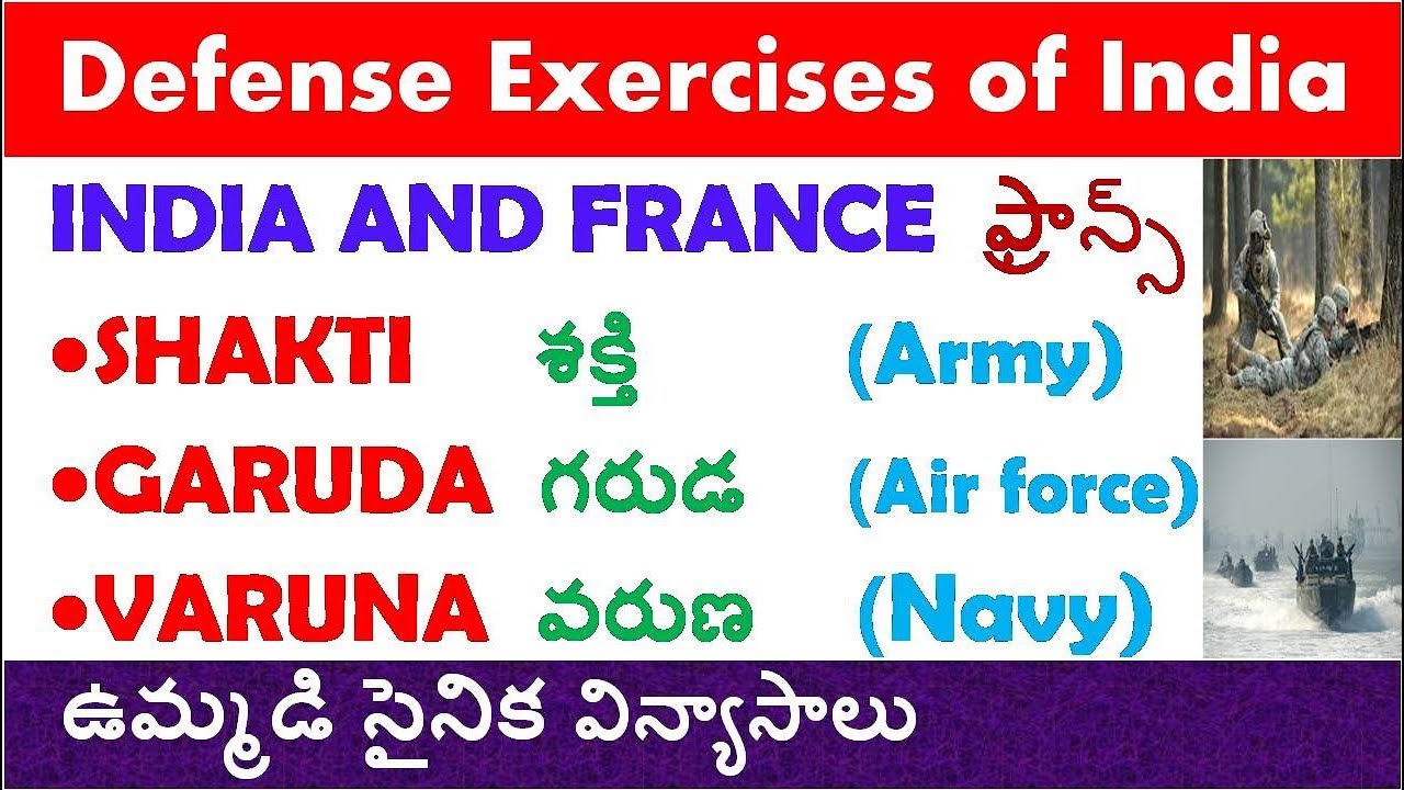 List of Joint Defence Exercises of India with different countries In Telugu || rrb ntpc | group d