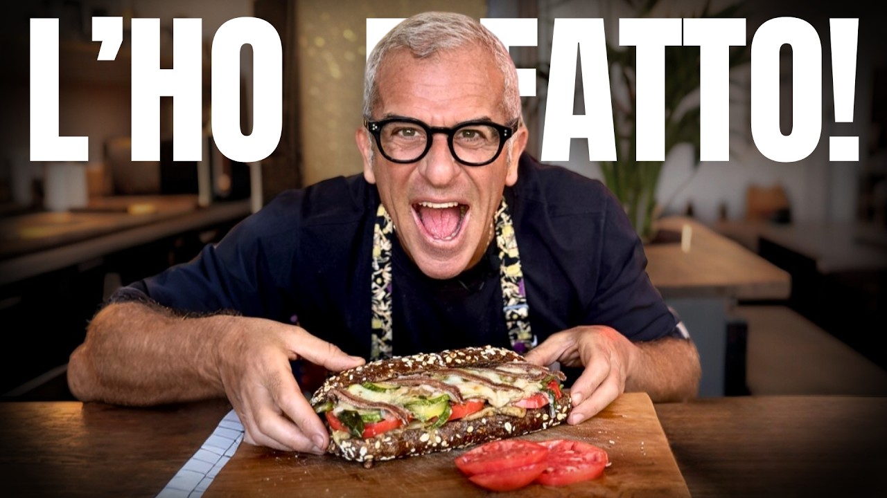UNA COMBO DI GUSTI PAZZESCHI! Panino con alici sott'olio e verdure