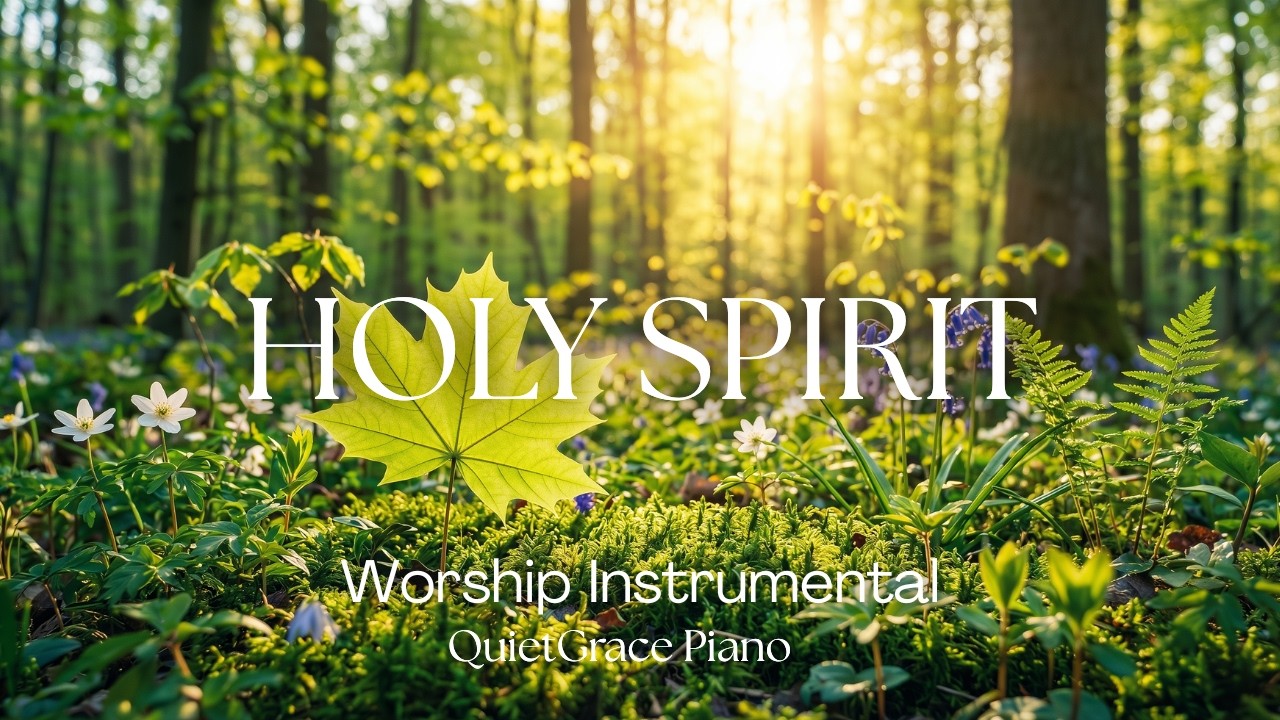 Rest in the Holy Spirit - Worship Instrumental Piano & Guitar with Scriptures