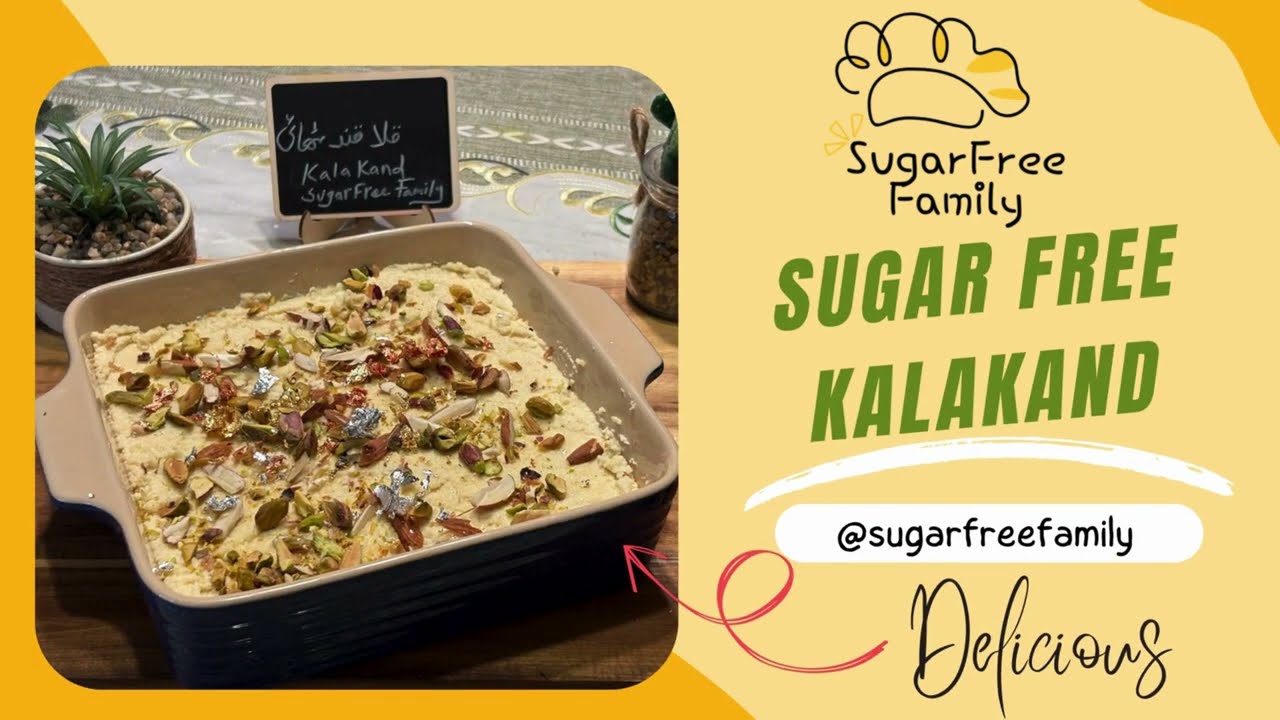 Sugar-Free Kalakand Recipe with Almonds & Pistachios | Delicious & Healthy Dessert@SugarFreeFamily
